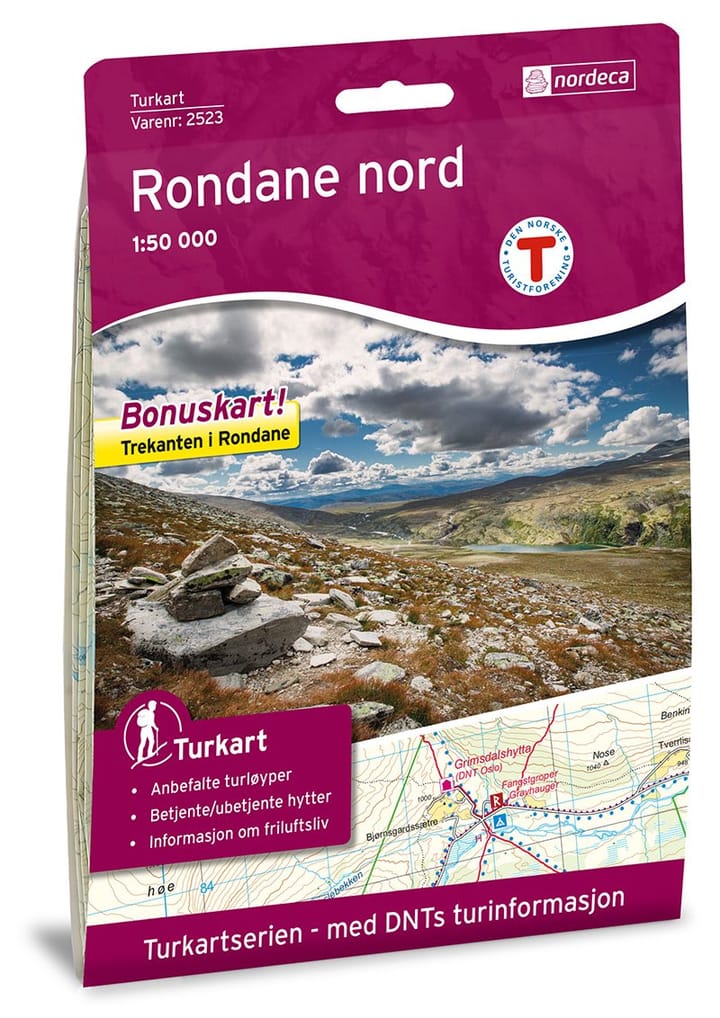 Nordeca Rondane Nord 1:50 000 Turkart Ugland IT