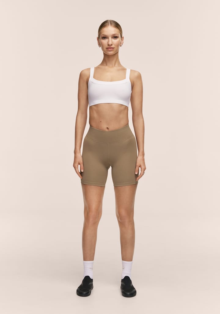 Casall Women's Regular Waist Biker Light Khaki Casall