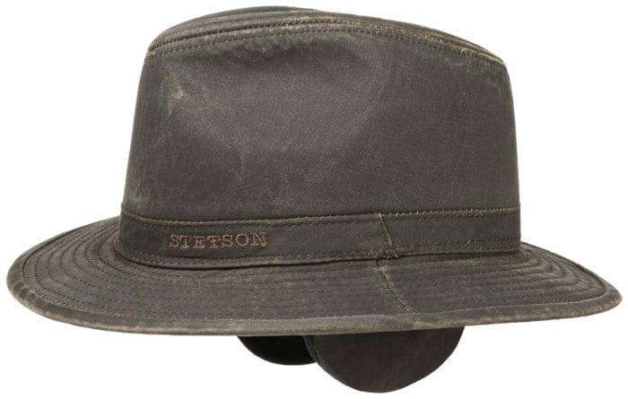 Stetson Cotton Traveller With Ear Flaps Brown Stetson