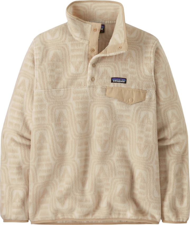 Patagonia W'S Lightweight Synchilla Snap-T Fleece Pullover Flow: Dyno White Patagonia Patagonia W'S Lightweight Synchilla Snap-T Fleece Pullover Flow: Dyno White Patagonia