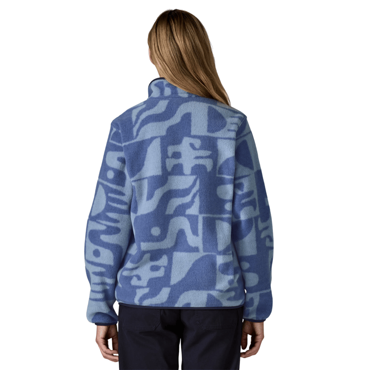 Patagonia W'S Lightweight Synchilla Snap-T Fleece Pullover Flow: Dyno White Patagonia