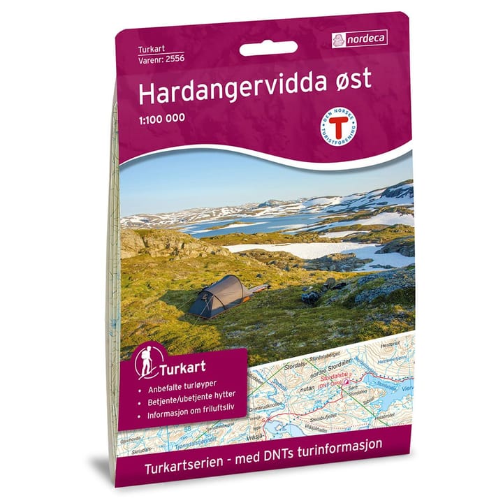 Nordeca Hardangervidda Øst 1:100 000 Turkart Ugland IT