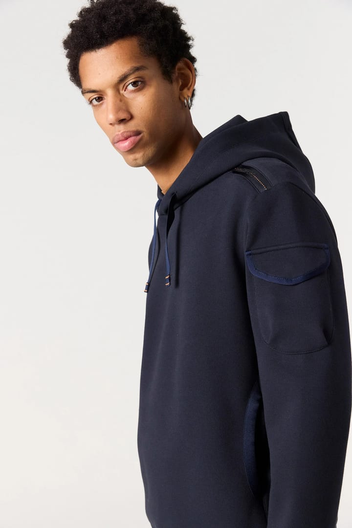 Parajumpers Men's Ike Hooded Fleece Blue Navy Parajumpers Parajumpers Men's Ike Hooded Fleece Blue Navy Parajumpers