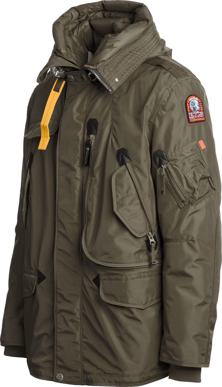 Parajumpers Men's Right Hand Hooded Jacket Olive Grey Parajumpers Parajumpers Men's Right Hand Hooded Jacket Olive Grey Parajumpers
