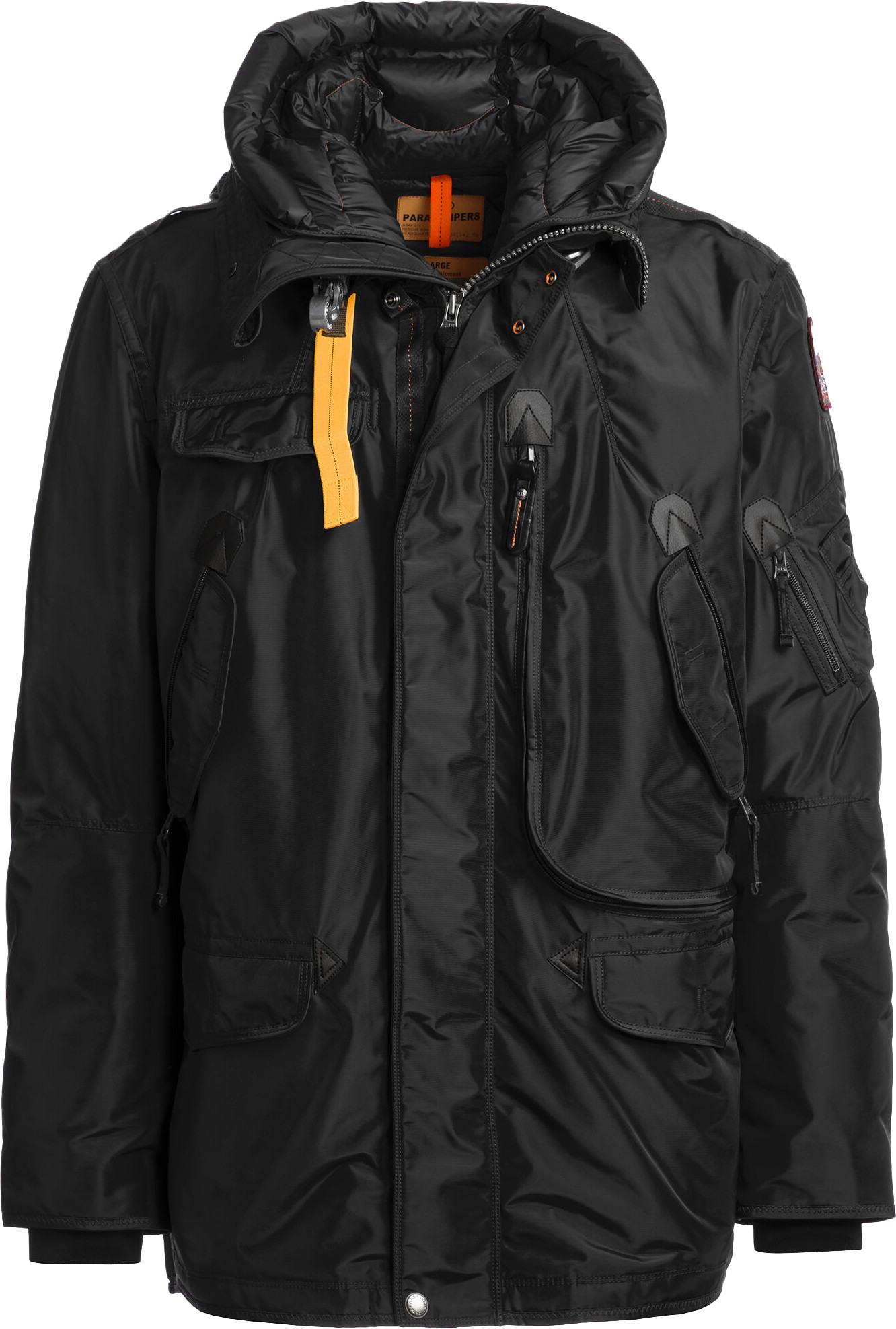 Parajumpers Men's Right Hand Hooded Jacket Black Dunjakker varmefôrede M