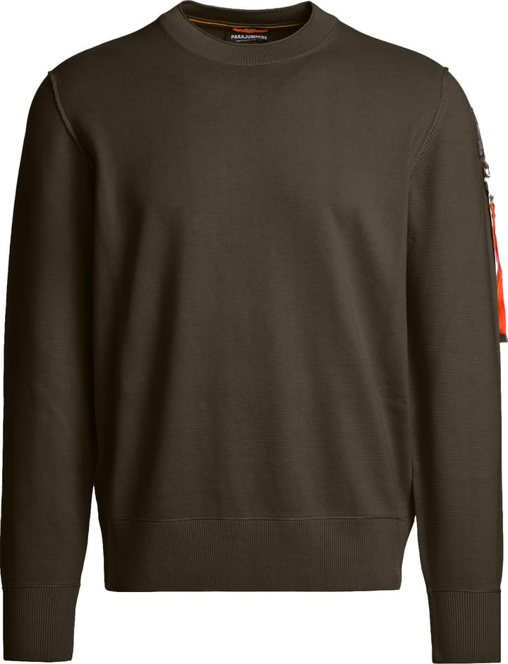 Parajumpers Men's Basic Braw Crewneck Sweater Deep Moss Parajumpers Parajumpers Men's Basic Braw Crewneck Sweater Deep Moss Parajumpers