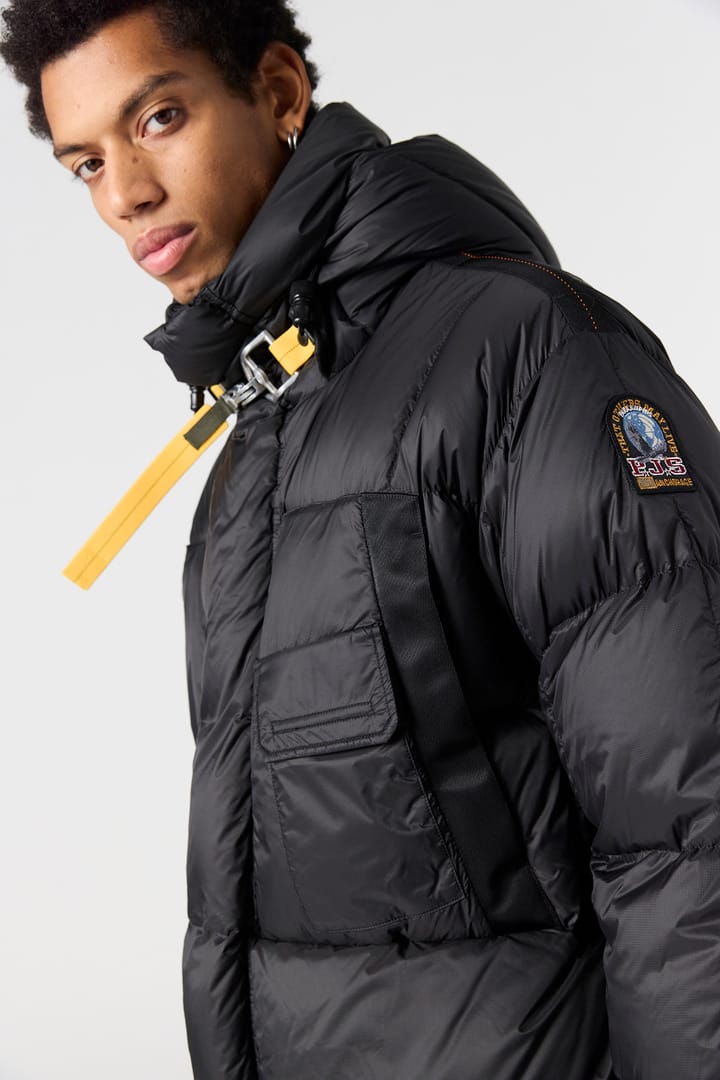 Parajumpers Men's Bold Parka Hooded Down Jacket Black Parajumpers Parajumpers Men's Bold Parka Hooded Down Jacket Black Parajumpers
