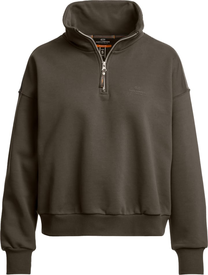 Parajumpers Women's Zendaya Half-Zip Sweat Olive Grey Parajumpers