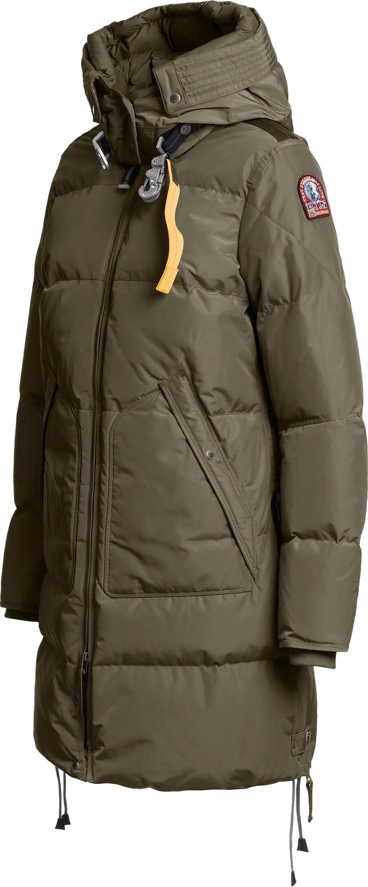 Parajumpers Women's Long Bear Hooded Parka Olive Grey Parajumpers Parajumpers Women's Long Bear Hooded Parka Olive Grey Parajumpers