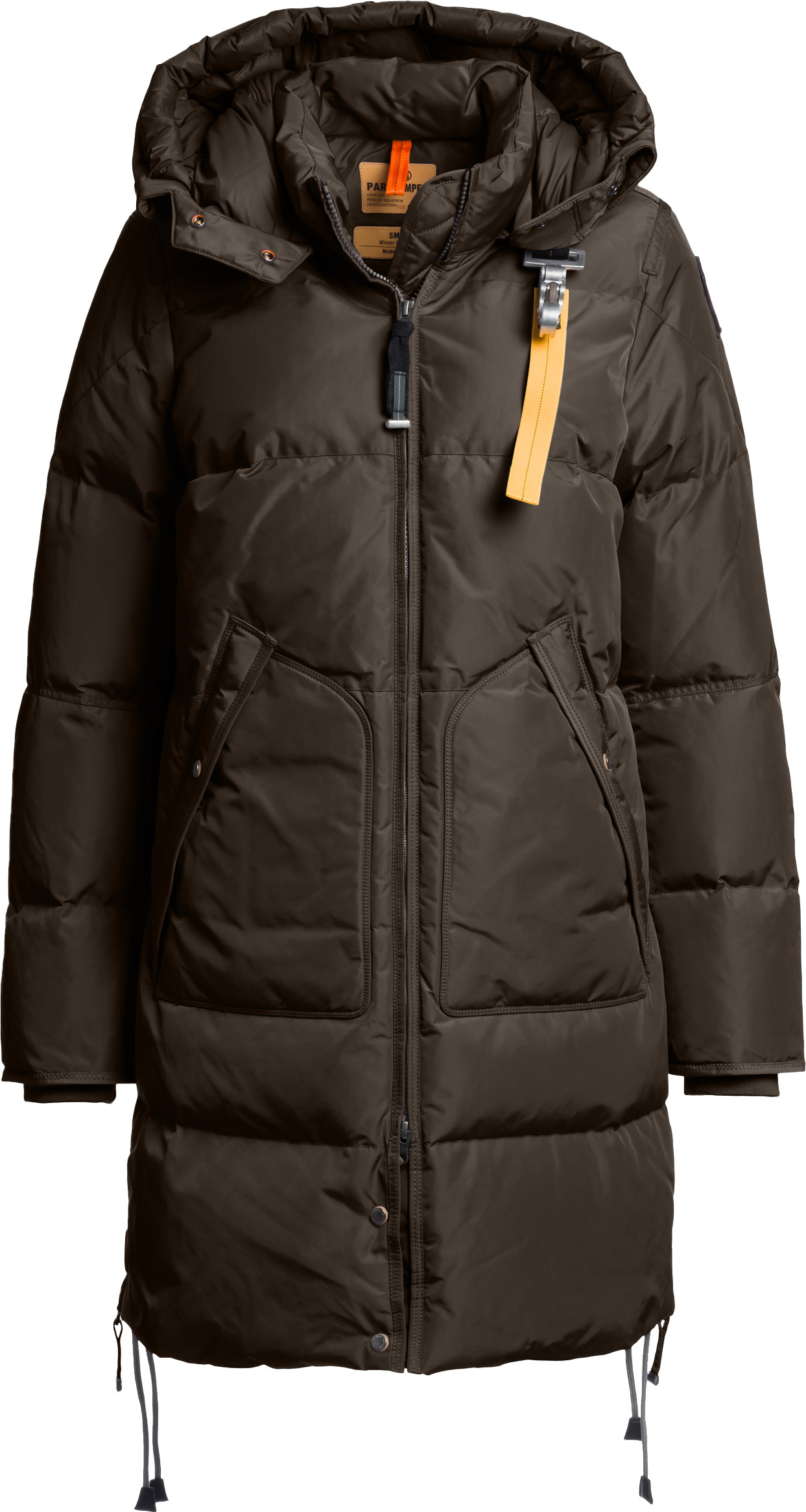 Parajumpers Women's Long Bear Hooded Parka Earth Brown Dunfyllda parkas S