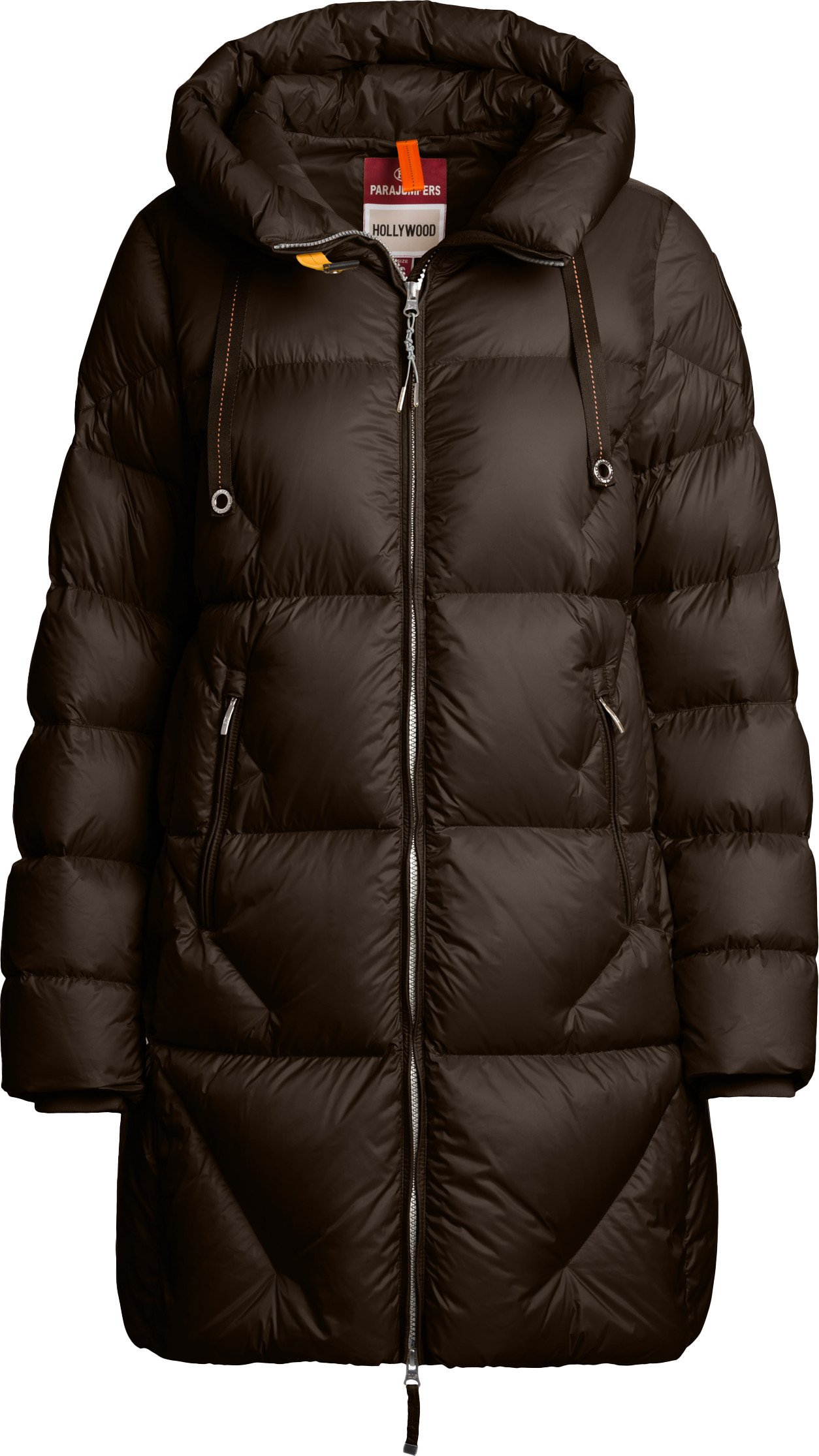 Parajumpers Women's Janet Hooded Down Jacket Earth Brown Dunfyllda parkas XS