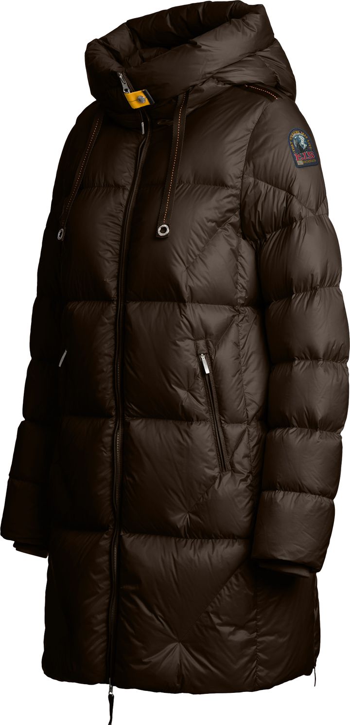 Parajumpers Women's Janet Hooded Down Jacket Earth Brown Parajumpers Parajumpers Women's Janet Hooded Down Jacket Earth Brown Parajumpers