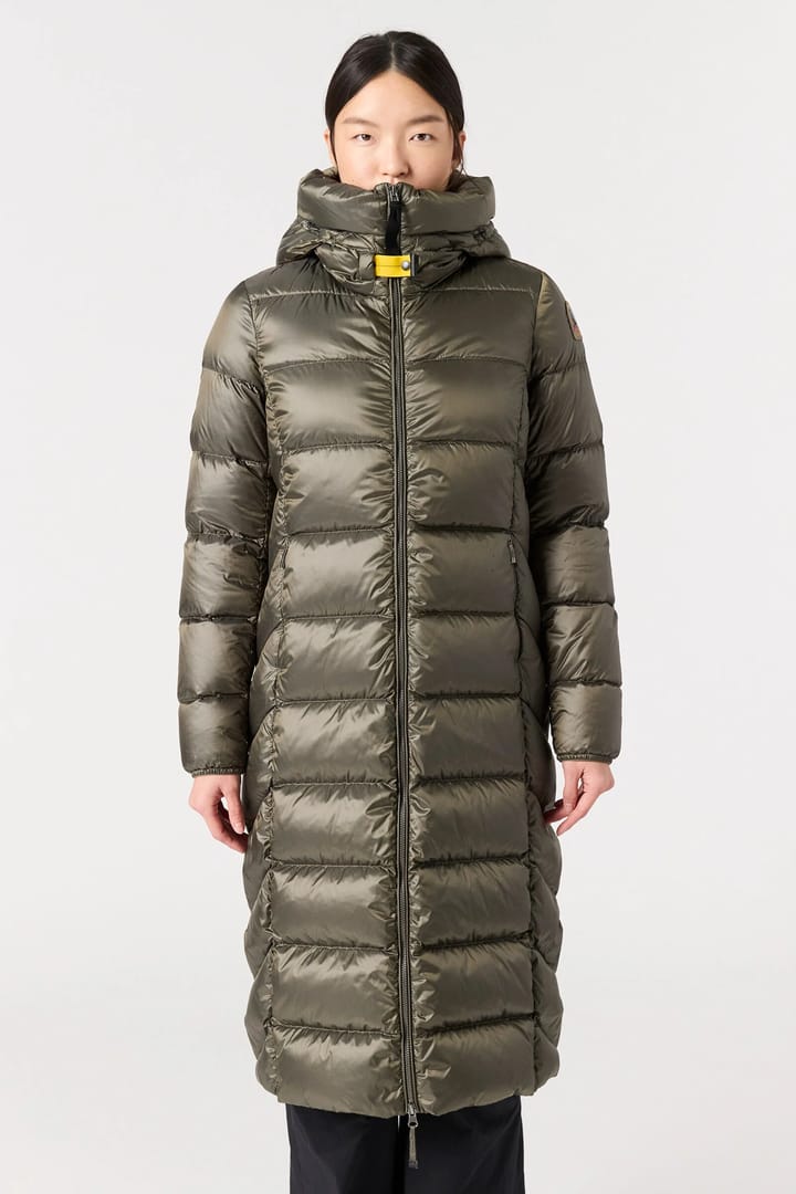 Parajumpers Women's Leah Hooded Down Jacket Olive Grey Parajumpers Parajumpers Women's Leah Hooded Down Jacket Olive Grey Parajumpers