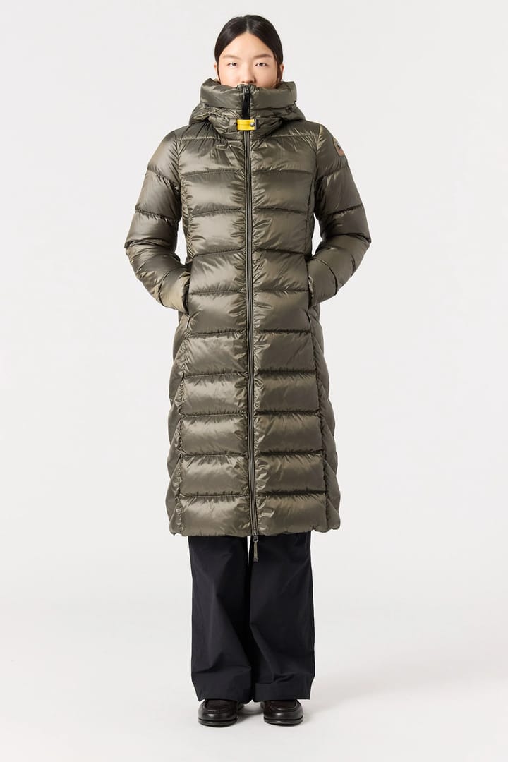 Parajumpers Women's Leah Hooded Down Jacket Olive Grey Parajumpers Parajumpers Women's Leah Hooded Down Jacket Olive Grey Parajumpers