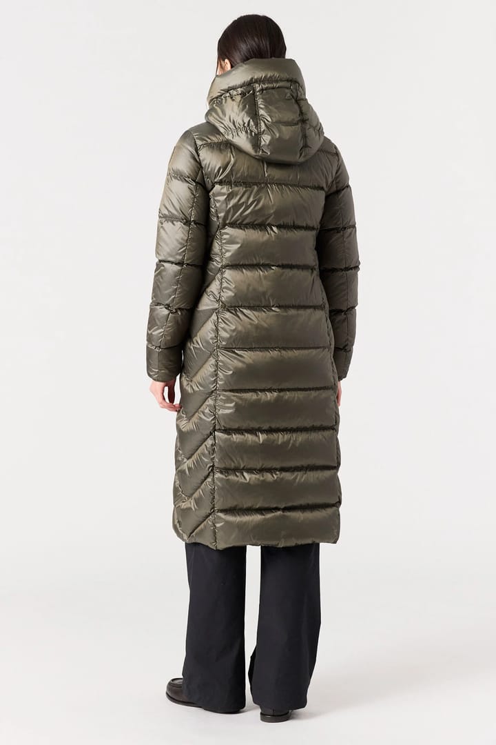 Parajumpers Women's Leah Hooded Down Jacket Olive Grey Parajumpers
