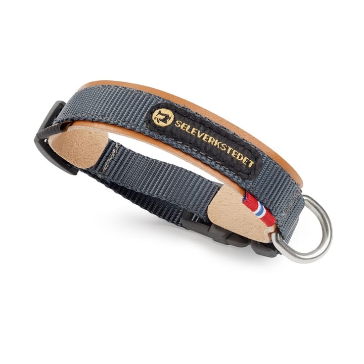 Seleverkstedet Seleverkstedet secure Dog Collar Grå/Brun S Seleverkstedet