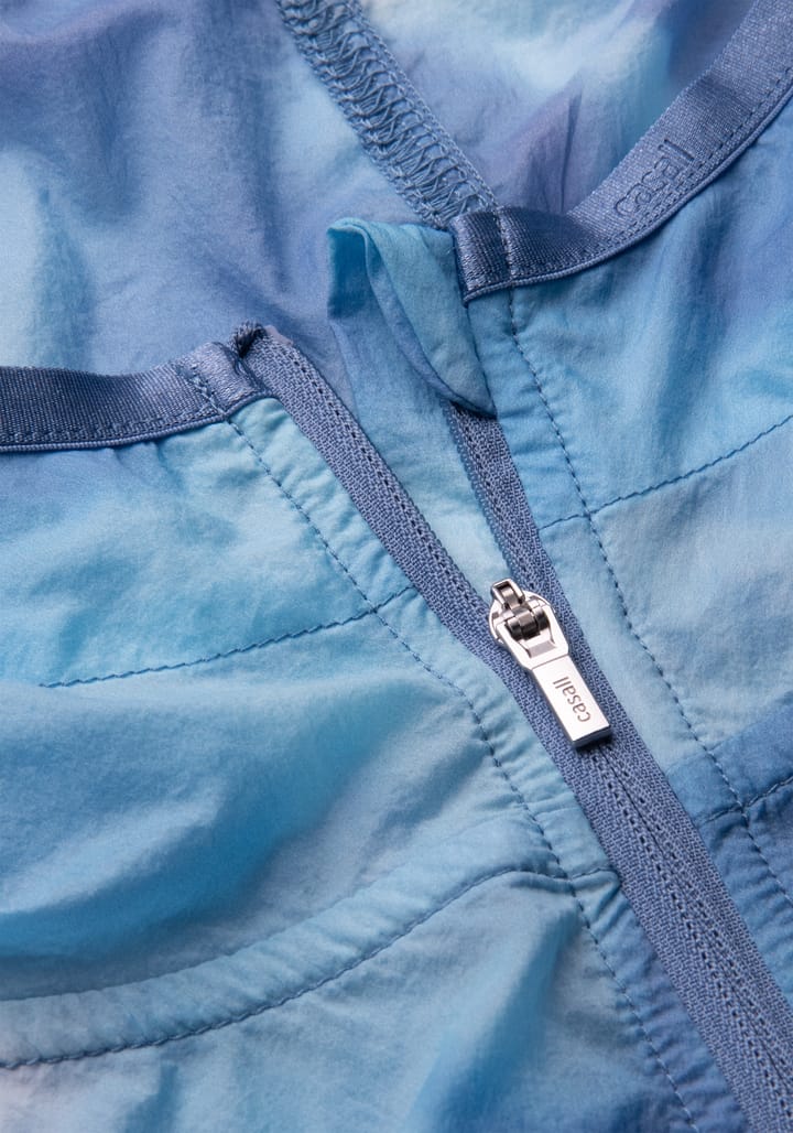 Casall Women's Breeze Printed Running Jacket Breeze Blue Shadow Casall