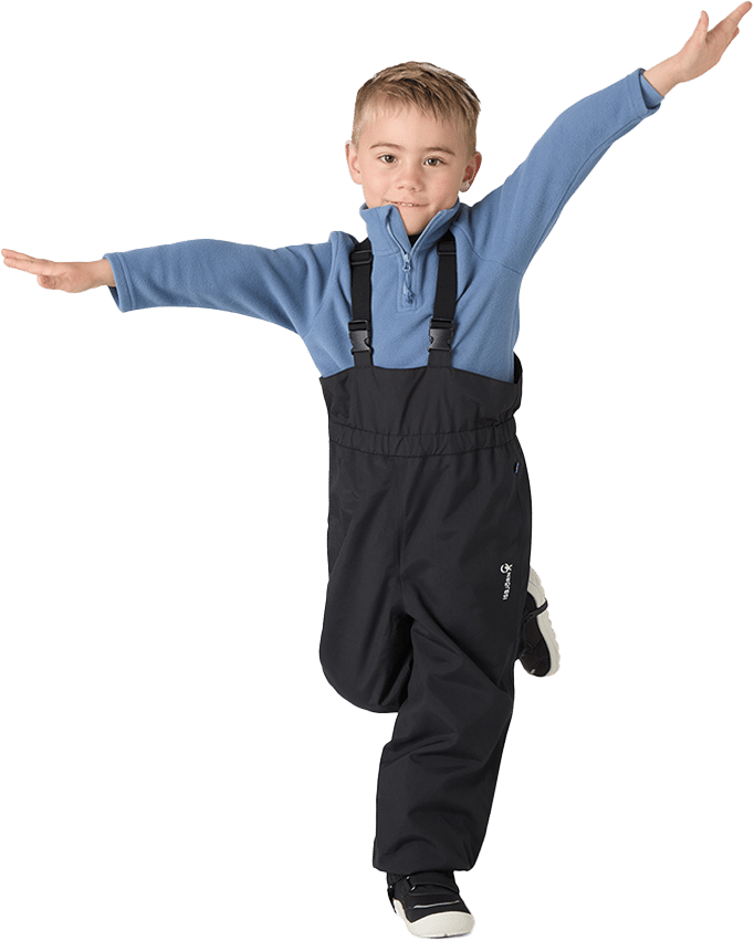 Isbjörn of Sweden Kids' Kuling Hard Shell Pant Black Isbjörn of Sweden