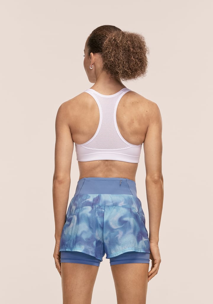 Casall Women's Breeze Printed Running Shorts Breeze Blue Shadow Casall