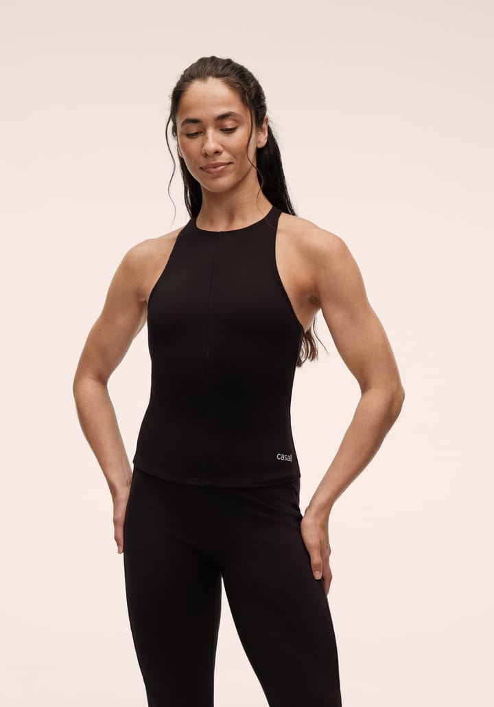 Casall Women's Soft Touch Built-In-Bra Tank Black Casall