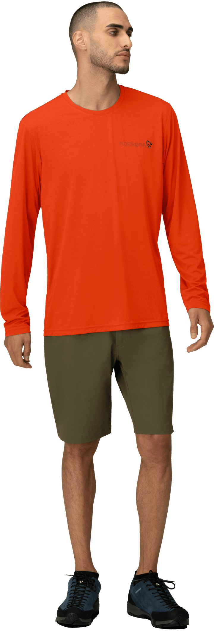 Norrøna Men's Femund Tech Long Sleeve Pureed Pumpkin Norrøna