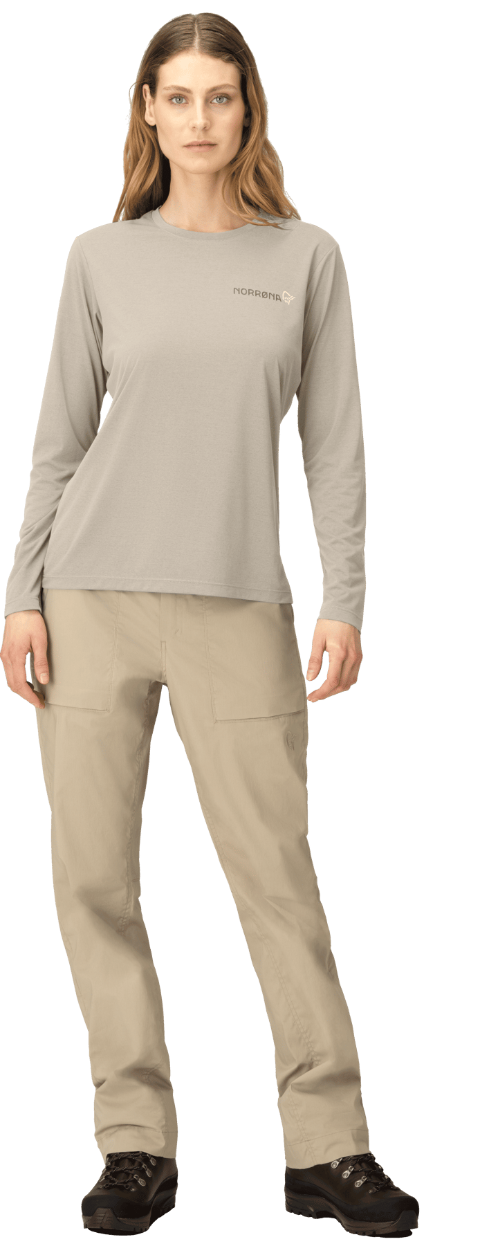 Norrøna Women's Femund Tech Long Sleeve Oatmeal Norrøna