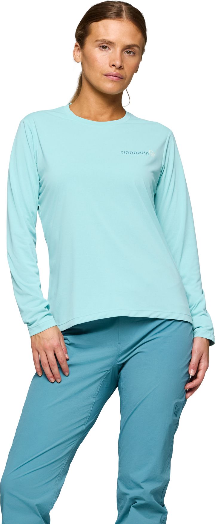 Norrøna Women's Femund Tech Long Sleeve Aqua Haze Norrøna