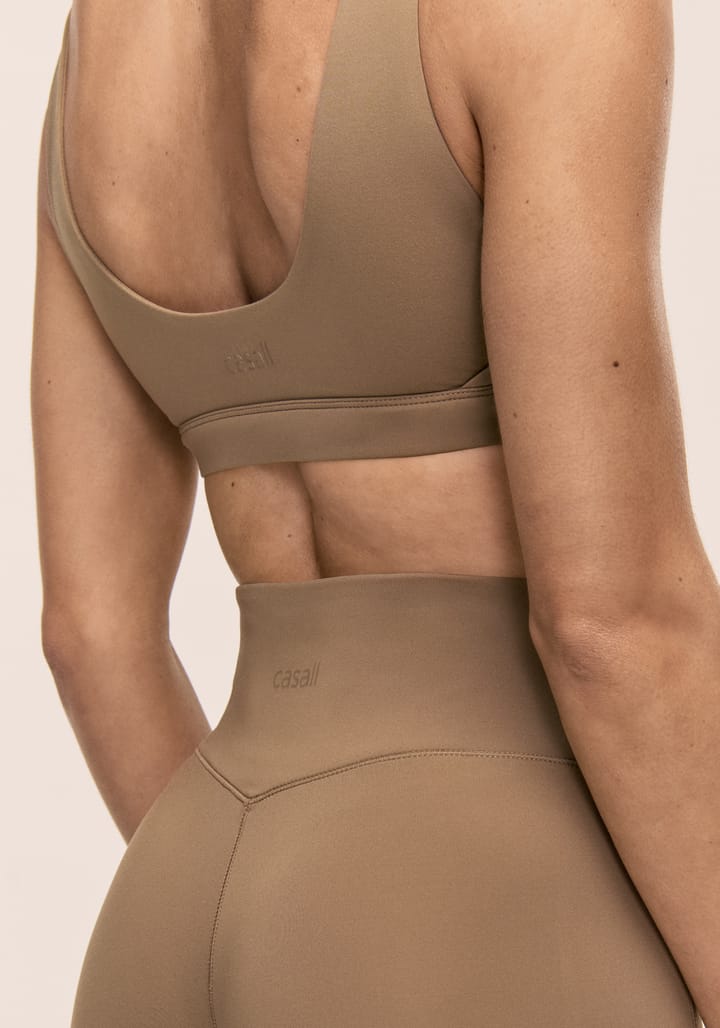 Casall Women's Soft Touch Padded Sports Bra Light Khaki Casall