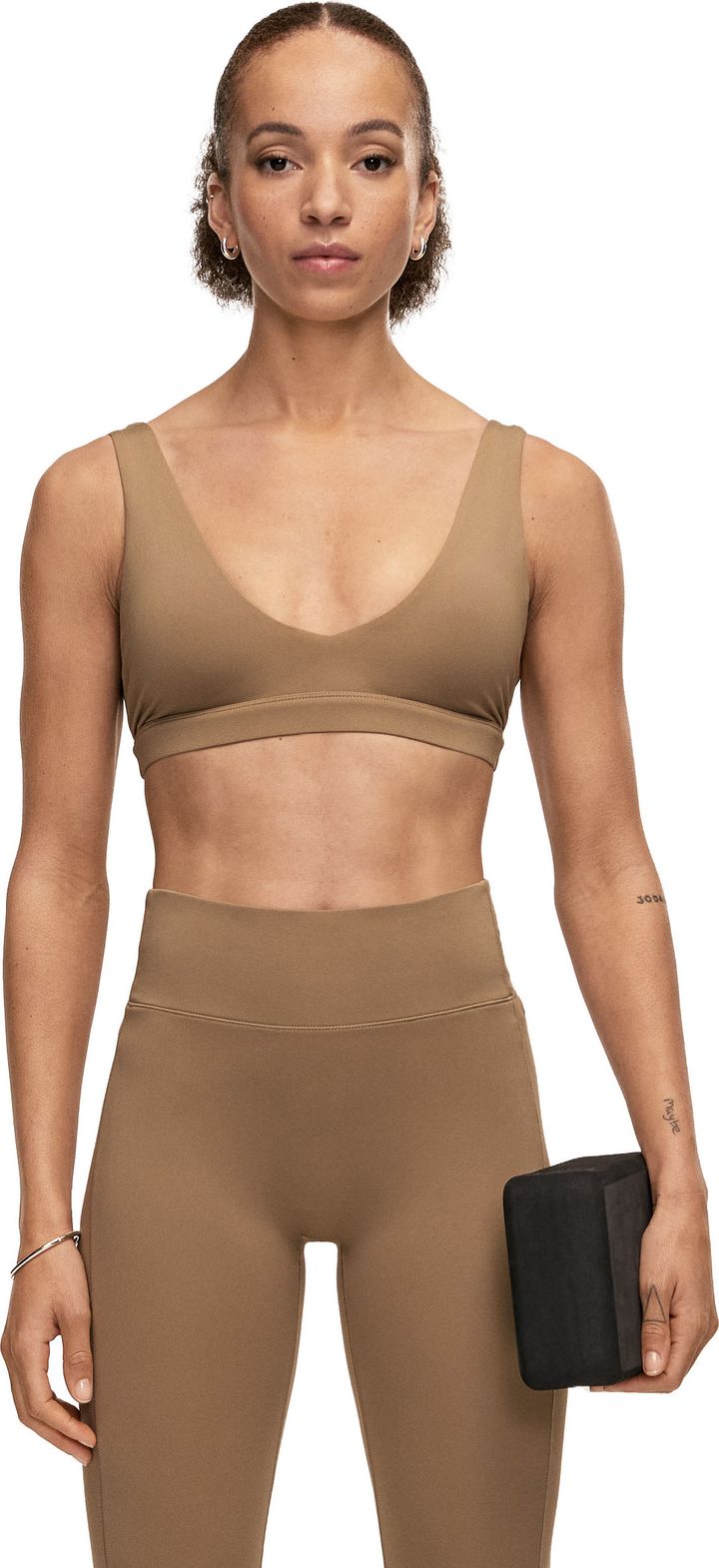 Casall Women's Soft Touch Padded Sports Bra Light Khaki Casall