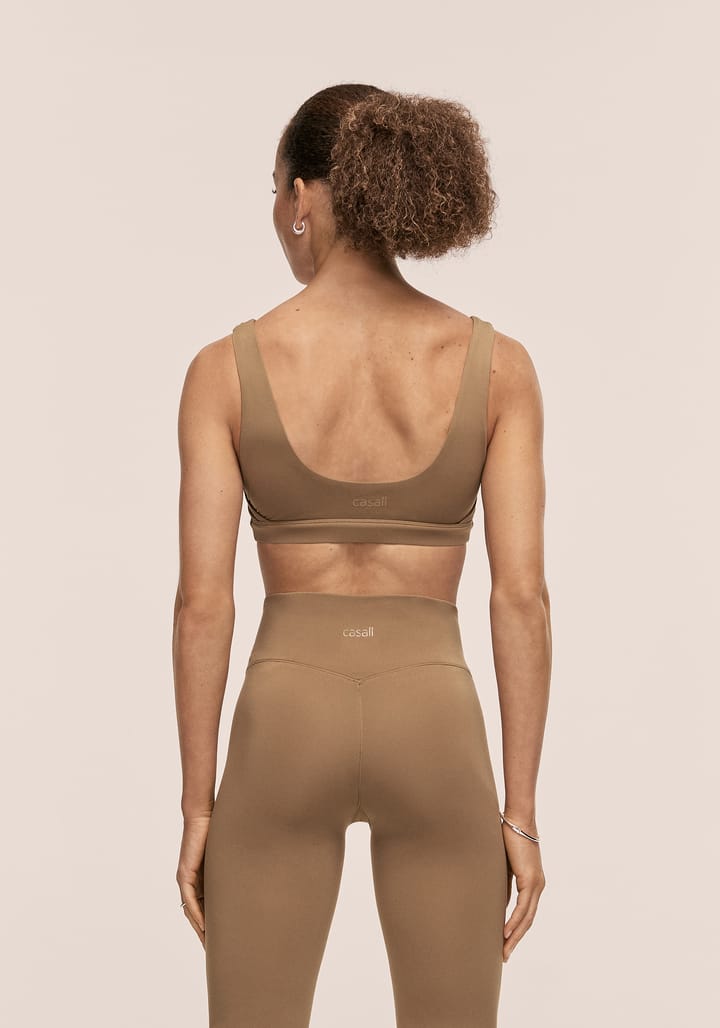 Casall Women's Soft Touch Padded Sports Bra Light Khaki Casall