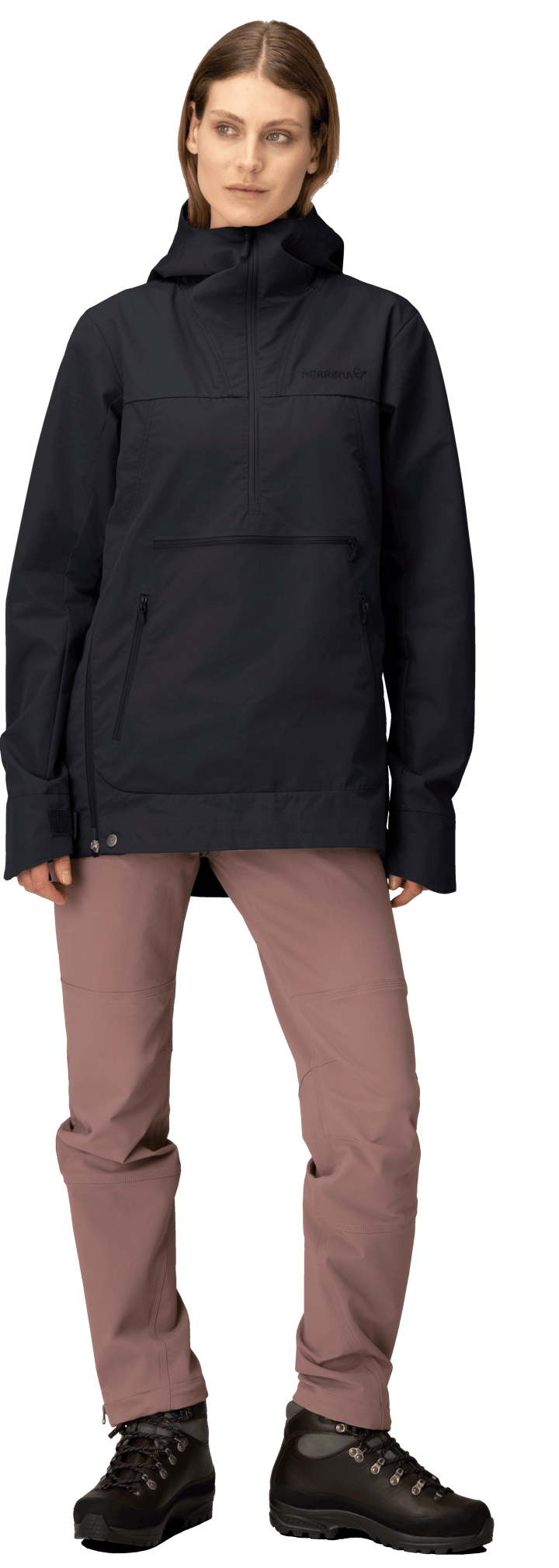 Norrøna Women's Femund Cotton Anorak Navy Blazer Norrøna