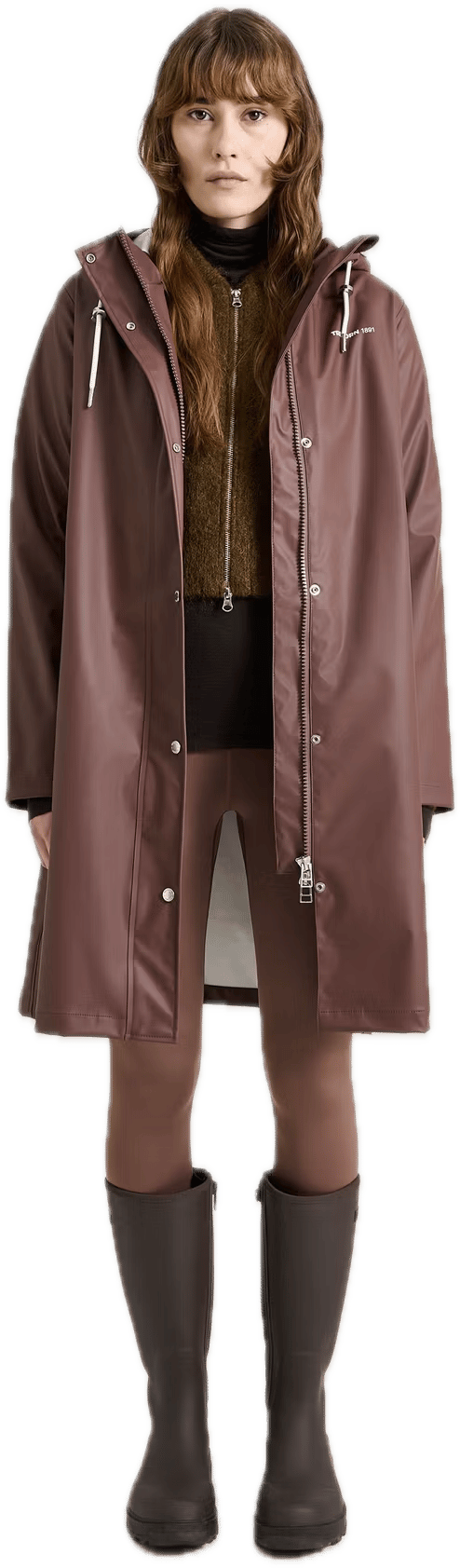 Tretorn Women's Wings A-Shape Rain Coat 635/french Roast Tretorn