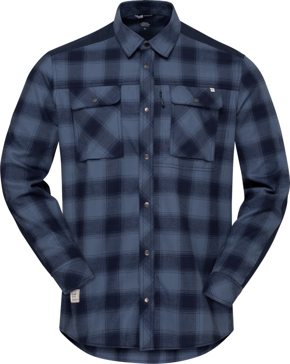 Norrøna Men’s Femund Flannel Shirt Navy Blazer