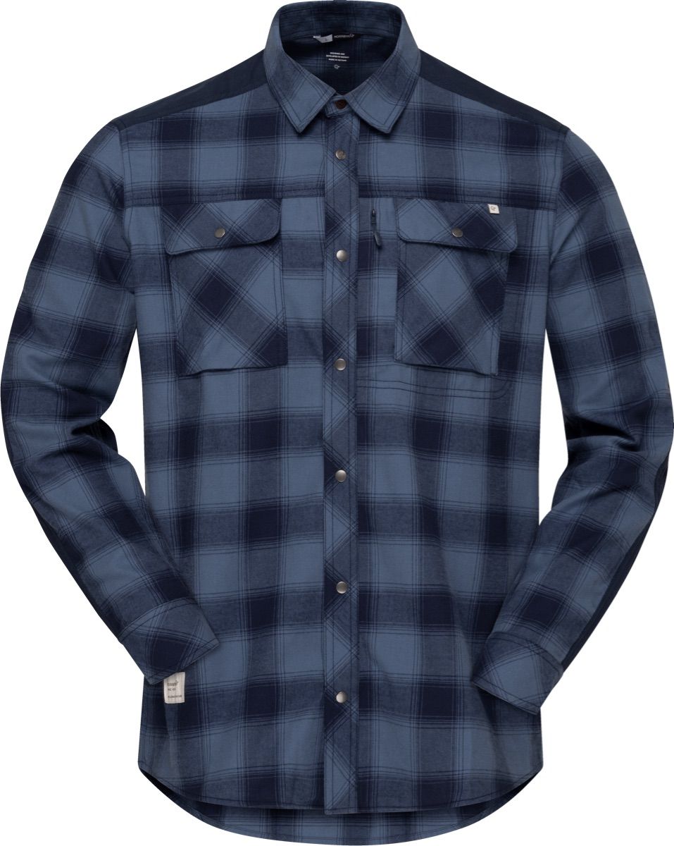 Norrøna Men's Femund Flannel Shirt Navy Blazer
