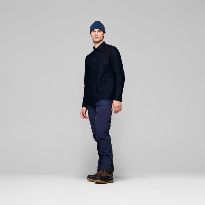 Norrøna Femund Wool Plain Shirt M'S Indigo Night Norrøna