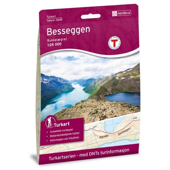 Nordeca Besseggen 1:25 000 Turkart Nordeca