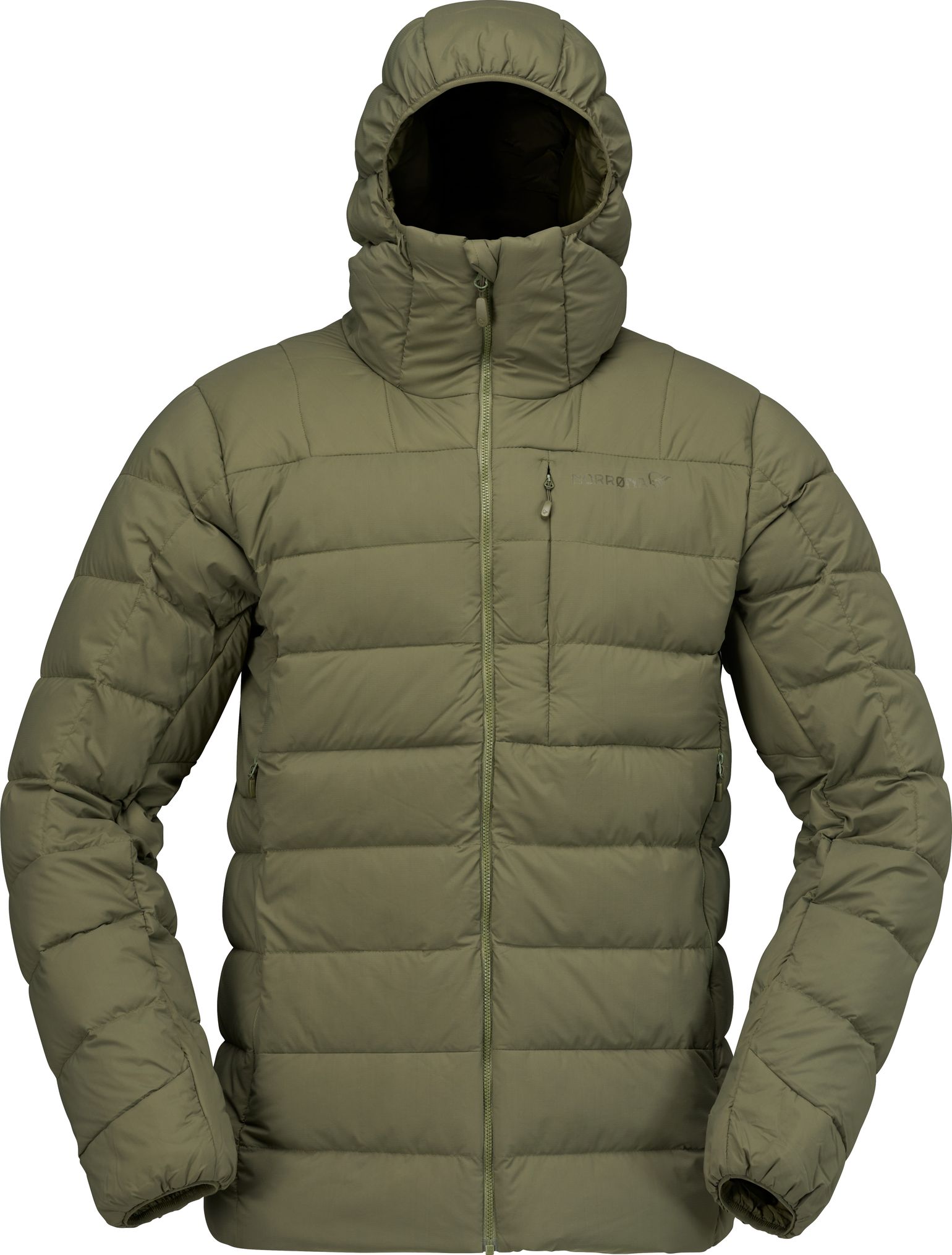 Norrøna Men's Femund Down700 Zip Hood Olive Night