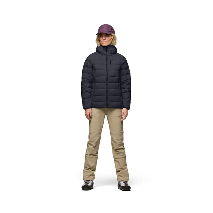 Norrøna Women's Femund Down700 Zip Hood Caviar Black Norrøna