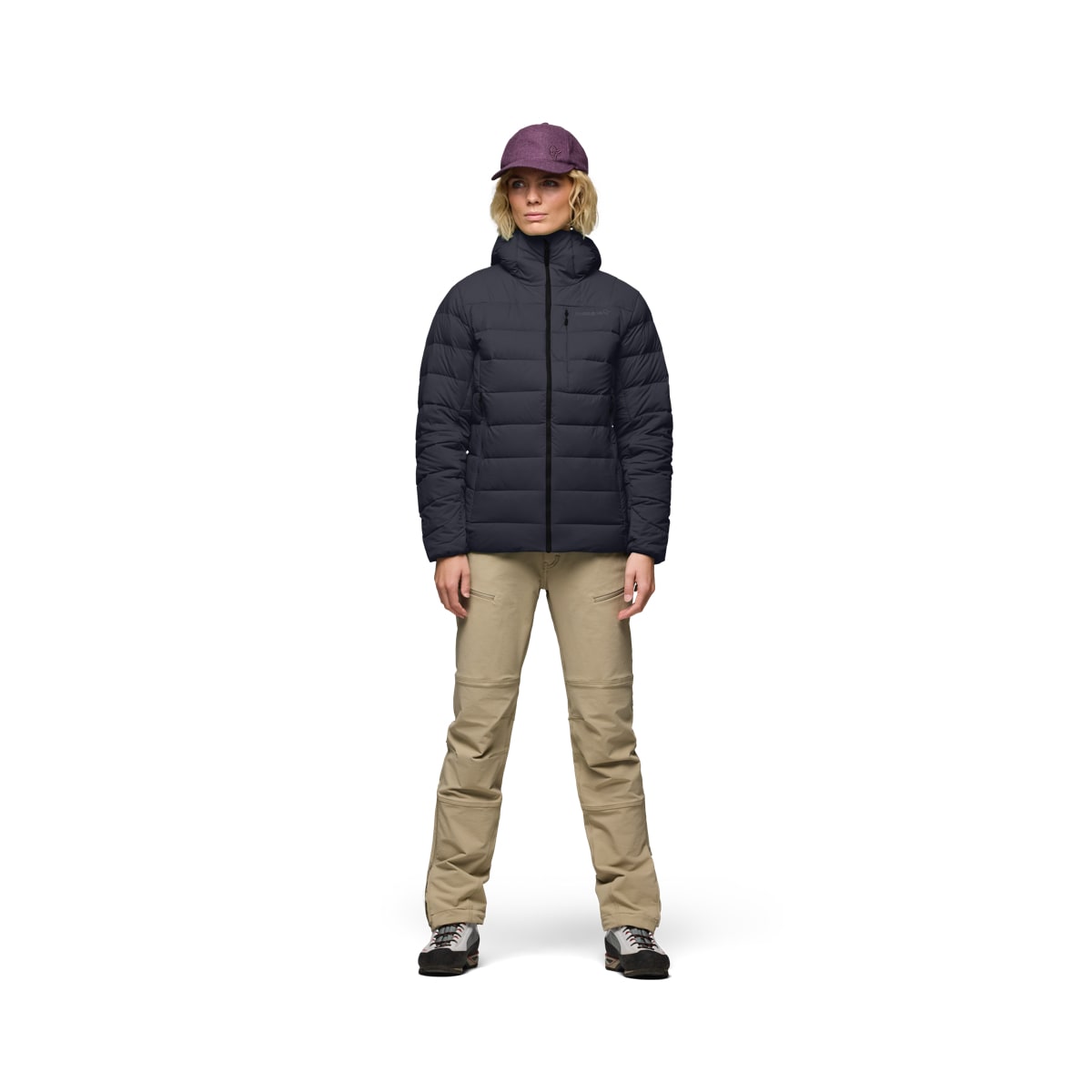 Norrøna Women's Femund Down700 Zip Hood Caviar Black