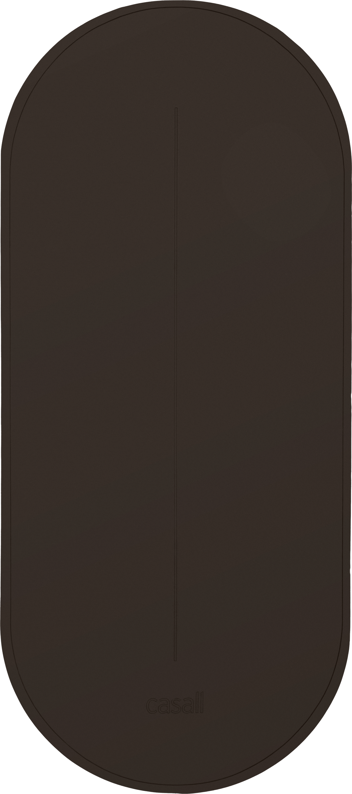 Casall Oval Pilates And Training Mat 8mm Dark Brown