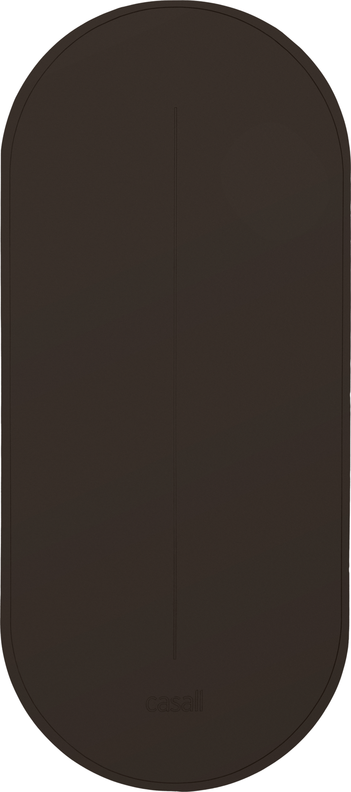Casall Oval Pilates And Training Mat 8mm Dark Brown Casall