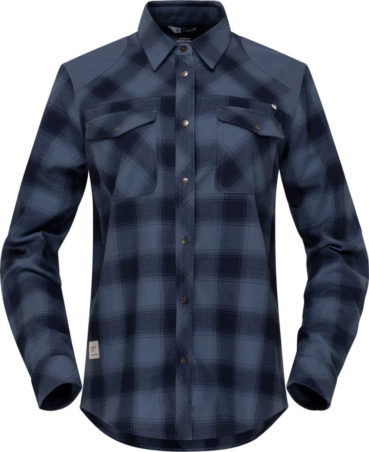 Norrøna Femund Flannel Shirt W'S Navy Blazer Norrøna