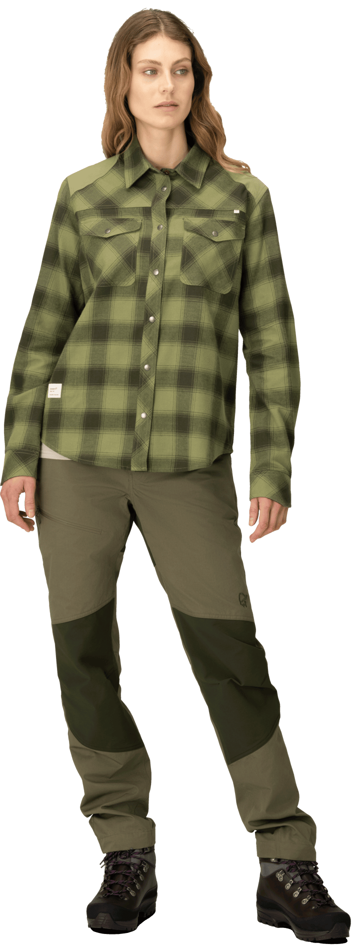 Norrøna Women's Femund Flannel Shirt Rosin Norrøna