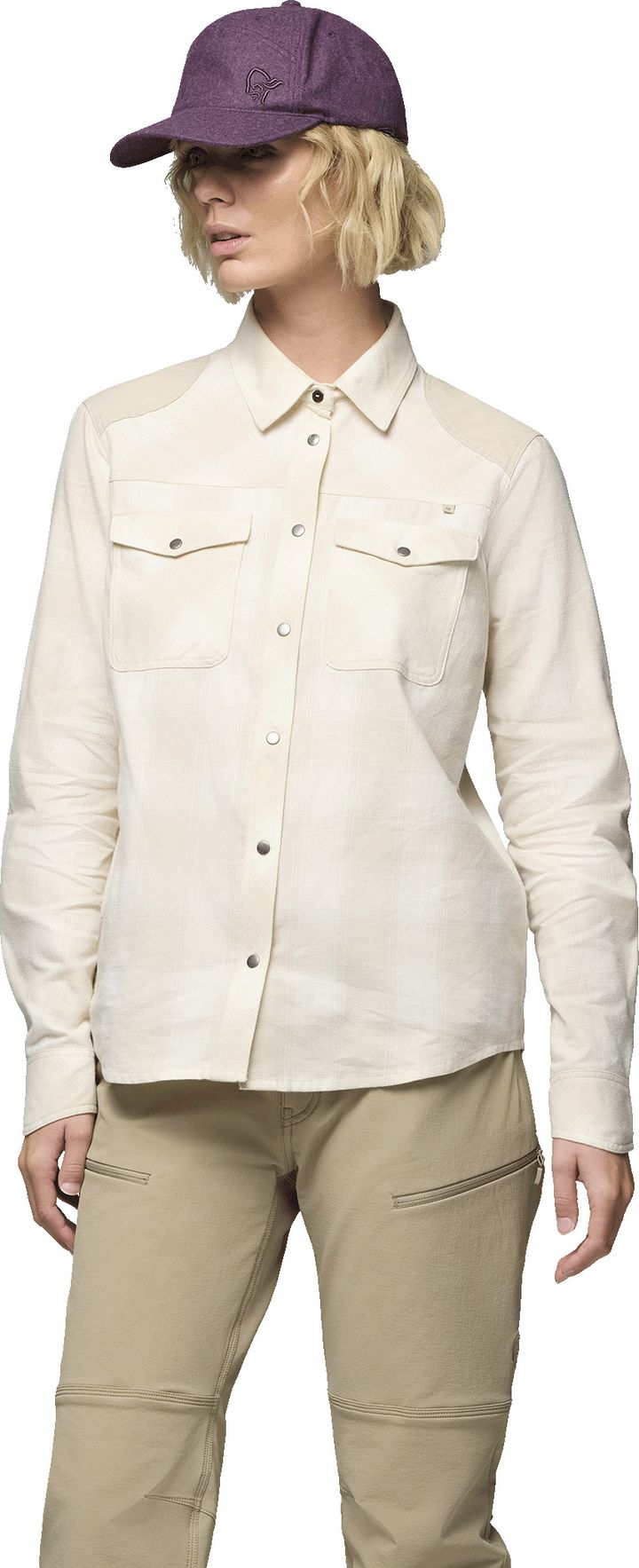 Norrøna Femund Flannel Shirt W'S Snow White Norrøna