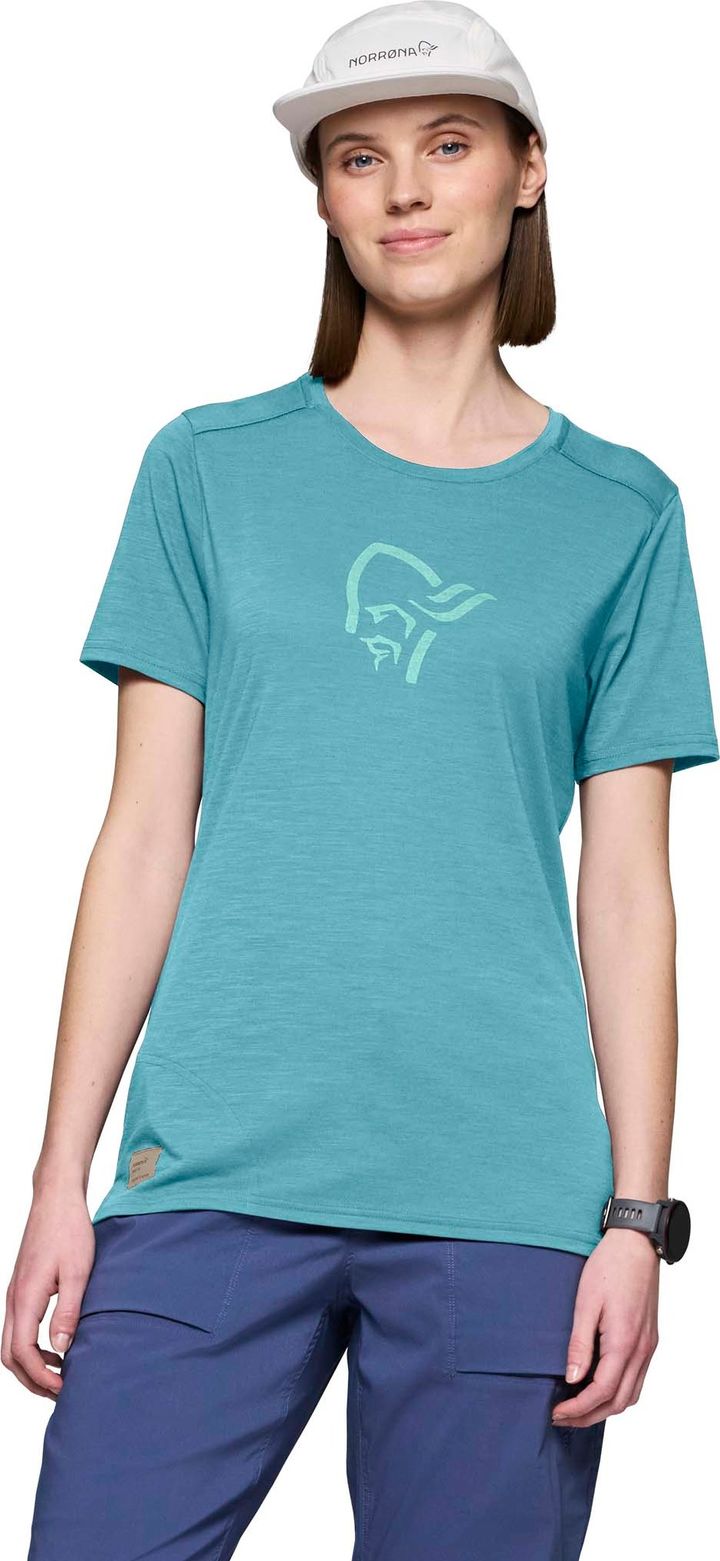 Norrøna Women's Femund Equaliser Merino T- Shirt Brittany Blue Norrøna