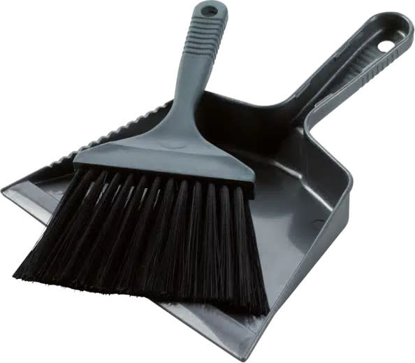 Easy Camp Dustpan and Brush Black & Grey  OneSize
