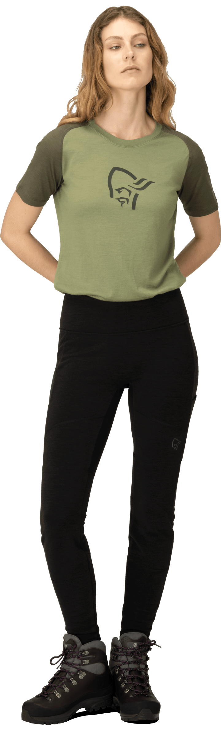 Norrøna Women's Femund Warmwool Flex2 Tights Caviar Norrøna