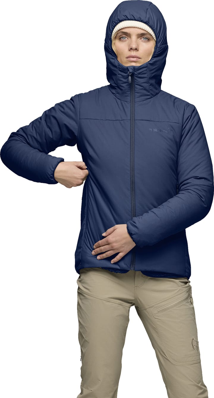 Norrøna Womens' Femund Thermo60 Zip Hood Indigo Night Norrøna