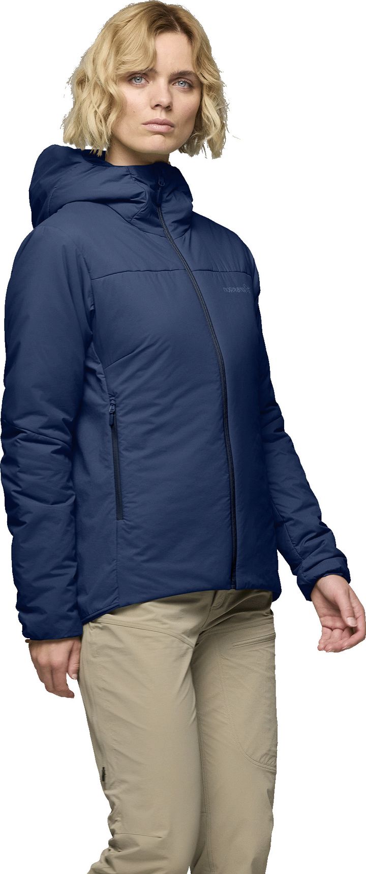 Norrøna Womens' Femund Thermo60 Zip Hood Indigo Night Norrøna