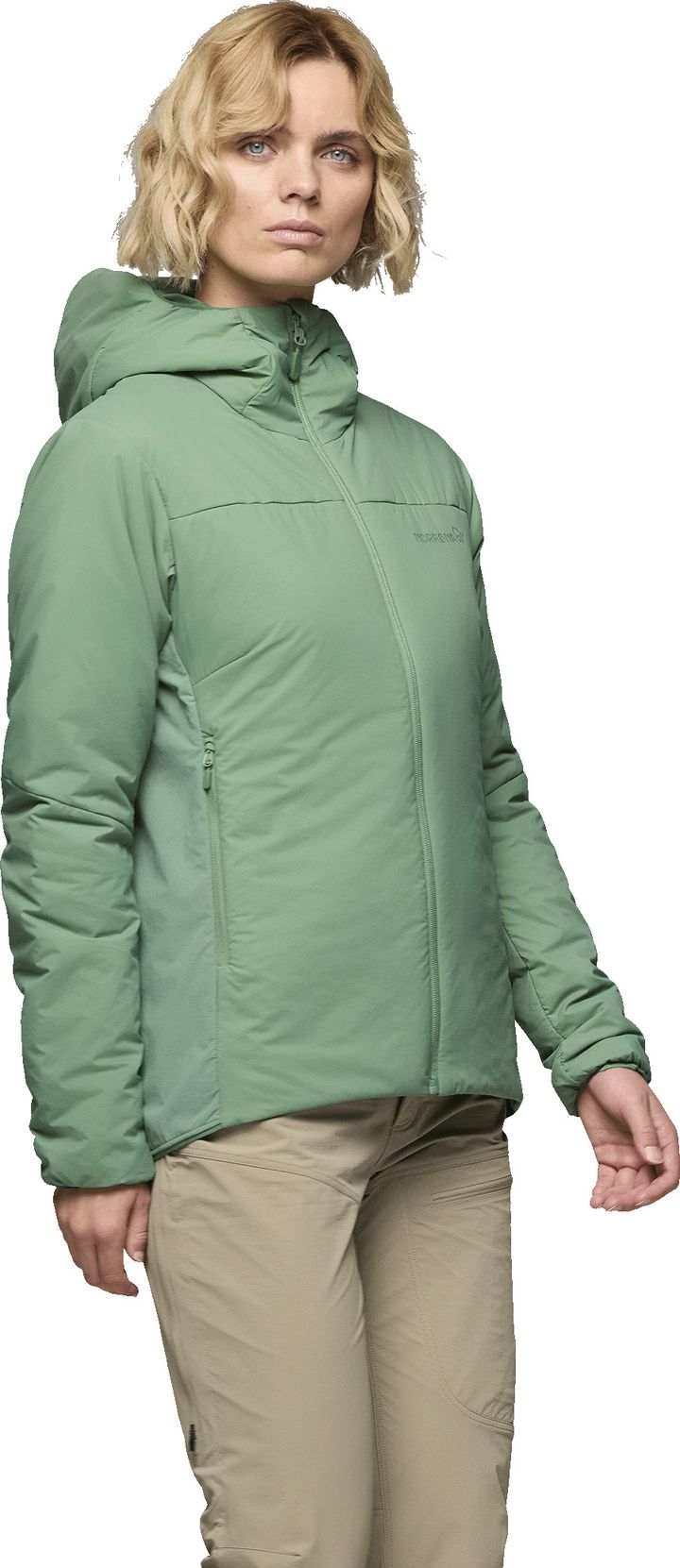 Norrøna Womens' Femund Thermo60 Zip Hood Dark Ivy Norrøna